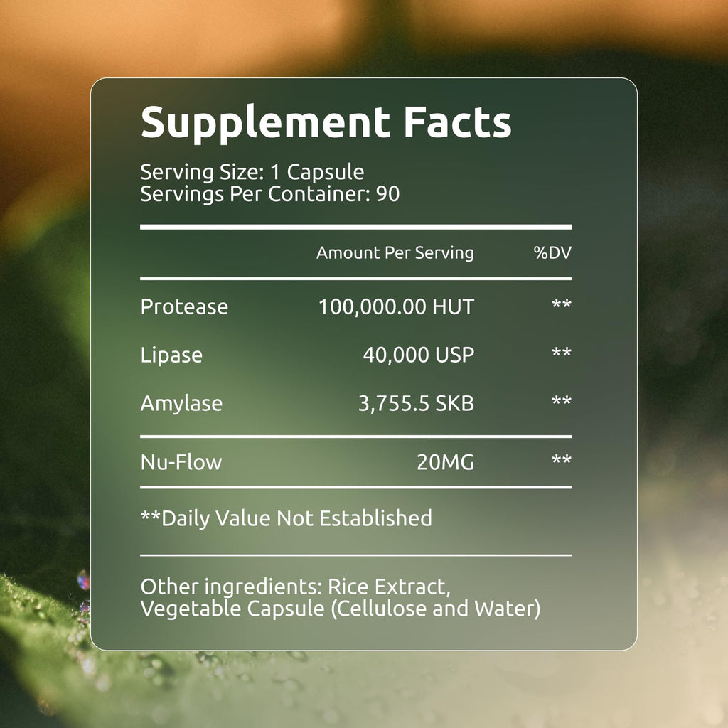 Boulder Bio Digestive Enzymes | 40,000 USP Lipase - Prescription Strength Pancreatic Enzyme Replacement Formula for Fat Digestion, Gut Health & Nutrient Absorption - FENGGESTORE20