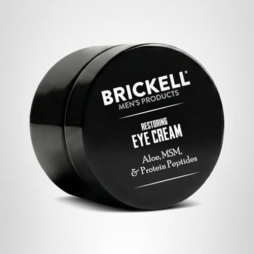 Brickell Men's Restoring Under Eye Cream for Men, Natural and Organic Anti Aging Eye Balm To Reduce Puffiness, Wrinkles, Dark Circles - FENGGESTORE20