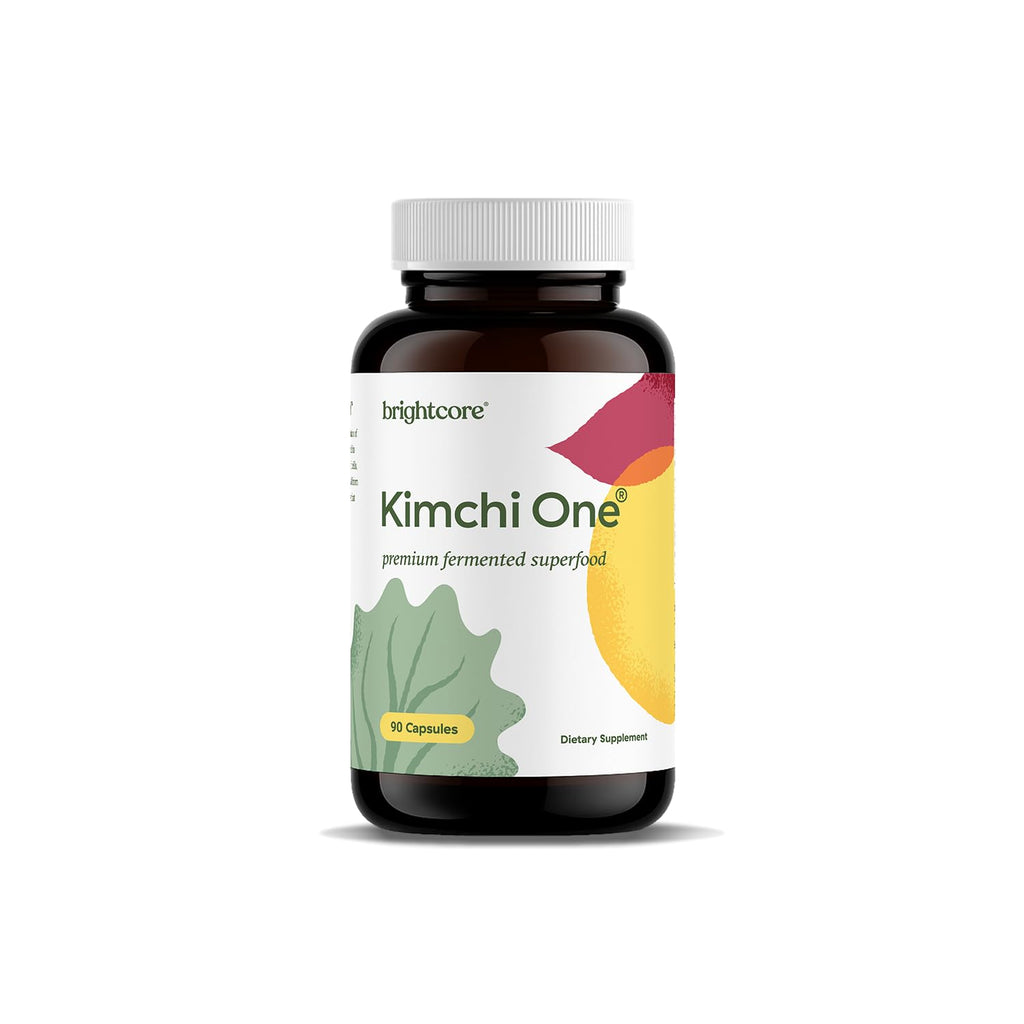 Brightcore Nutrition - Kimchi One, Kimchi Powder Capsules, Probiotics, Enzymes, & Antioxidant Supplement, Premium Gut Health Superfood - FENGGESTORE20