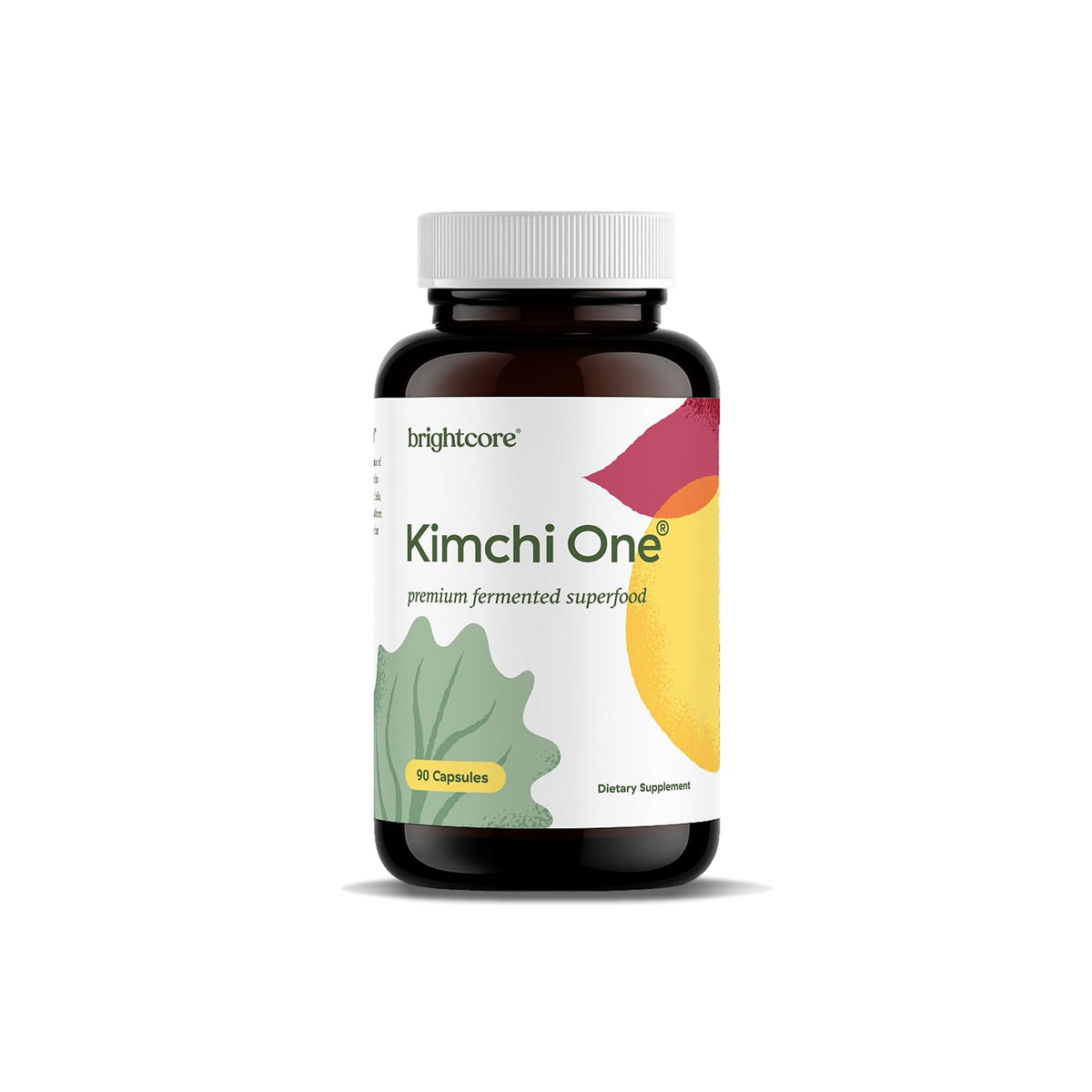 Brightcore Nutrition - Kimchi One, Kimchi Powder Capsules, Probiotics, Enzymes, & Antioxidant Supplement, Premium Gut Health Superfood - FENGGESTORE20