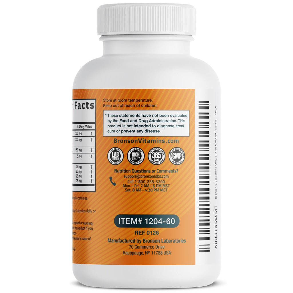Bronson Glucosamine Chondroitin Turmeric & MSM Advanced Joint & Cartilage Formula, Supports Healthy Joints - FENGGESTORE20