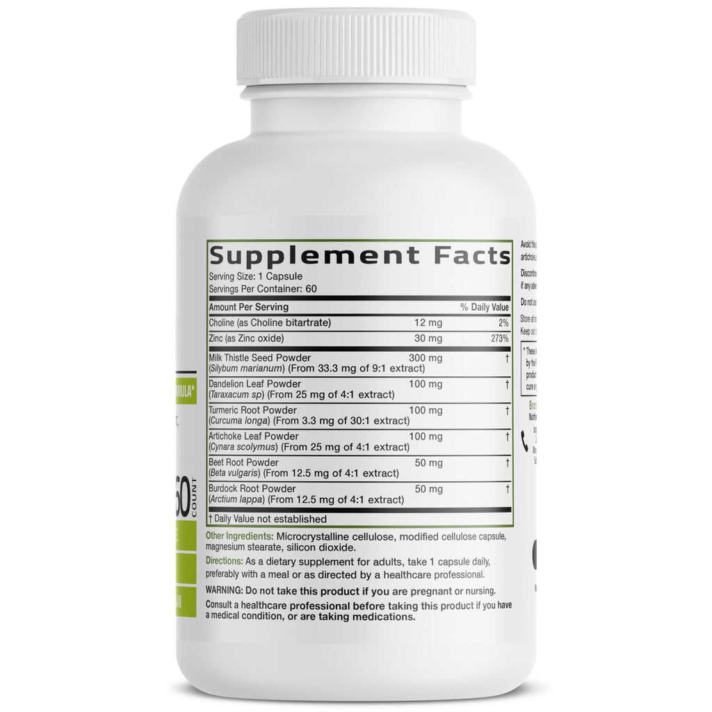 Bronson Liver Detox Advanced Detox & Cleansing Formula Supports Health Liver Function with Milk Thistle, Dandelion Extract, Turmeric, Artichoke Leaf & More - FENGGESTORE20