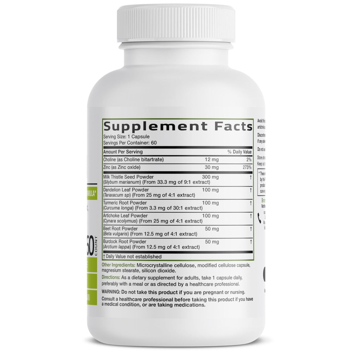 Bronson Liver Detox Advanced Detox & Cleansing Formula Supports Health Liver Function with Milk Thistle, Dandelion Extract, Turmeric, Artichoke Leaf & More - FENGGESTORE20