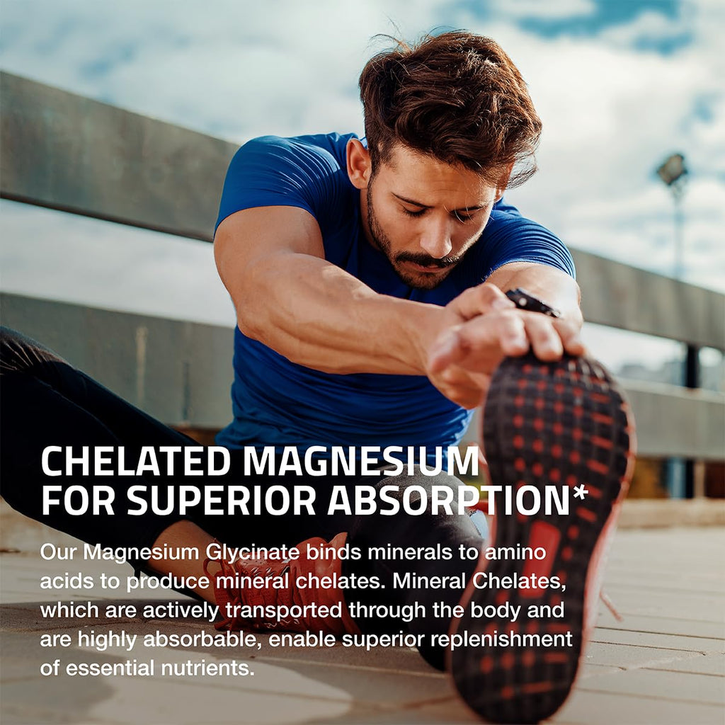 Bronson Magnesium Glycinate 200 MG per Serving Chelated for High Absorption, Gentle On Stomach, Non-GMO, 60 Vegetarian Capsules - FENGGESTORE20