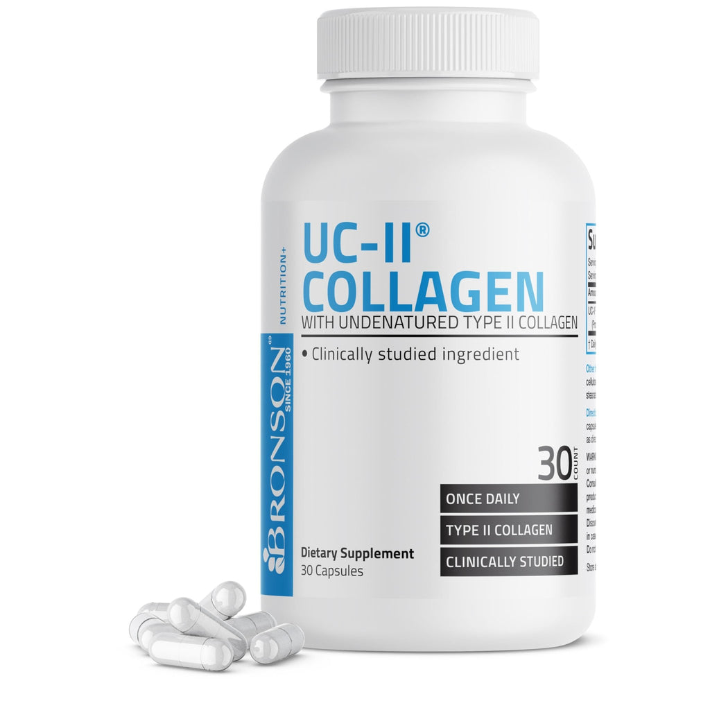 Bronson UC-II Type II Collagen with Undenatured Type II Collagen, 30 Capsules - FENGGESTORE20