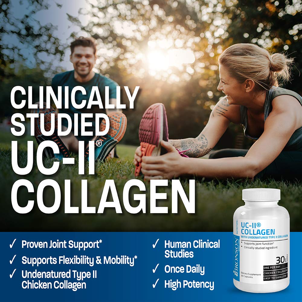 Bronson UC-II Type II Collagen with Undenatured Type II Collagen, 30 Capsules - FENGGESTORE20