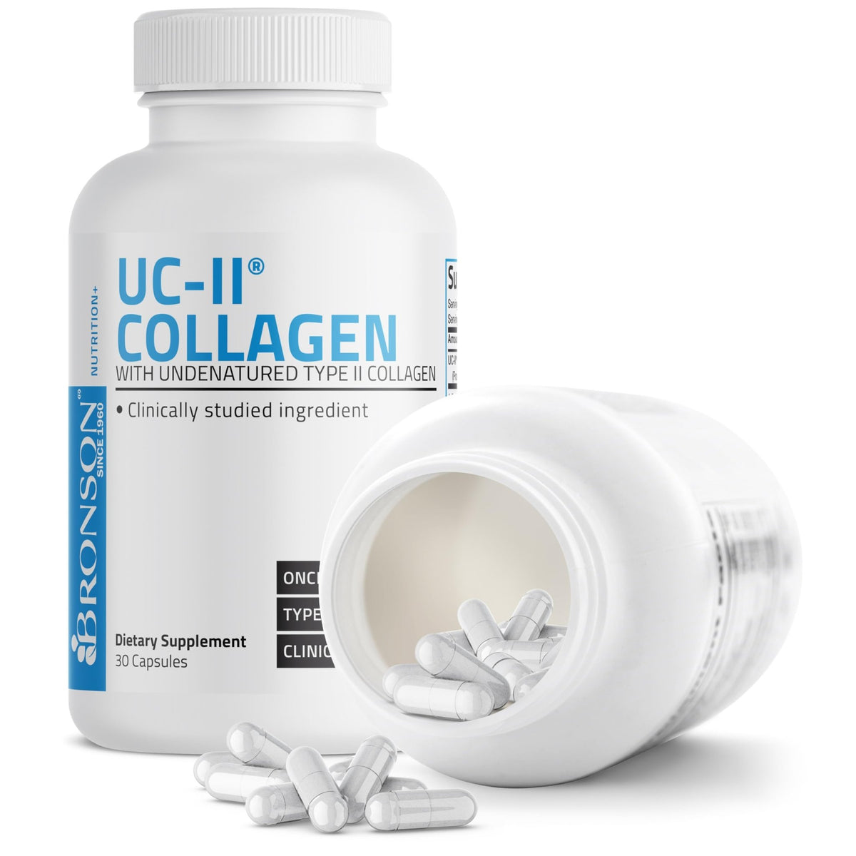 Bronson UC-II Type II Collagen with Undenatured Type II Collagen, 30 Capsules - FENGGESTORE20