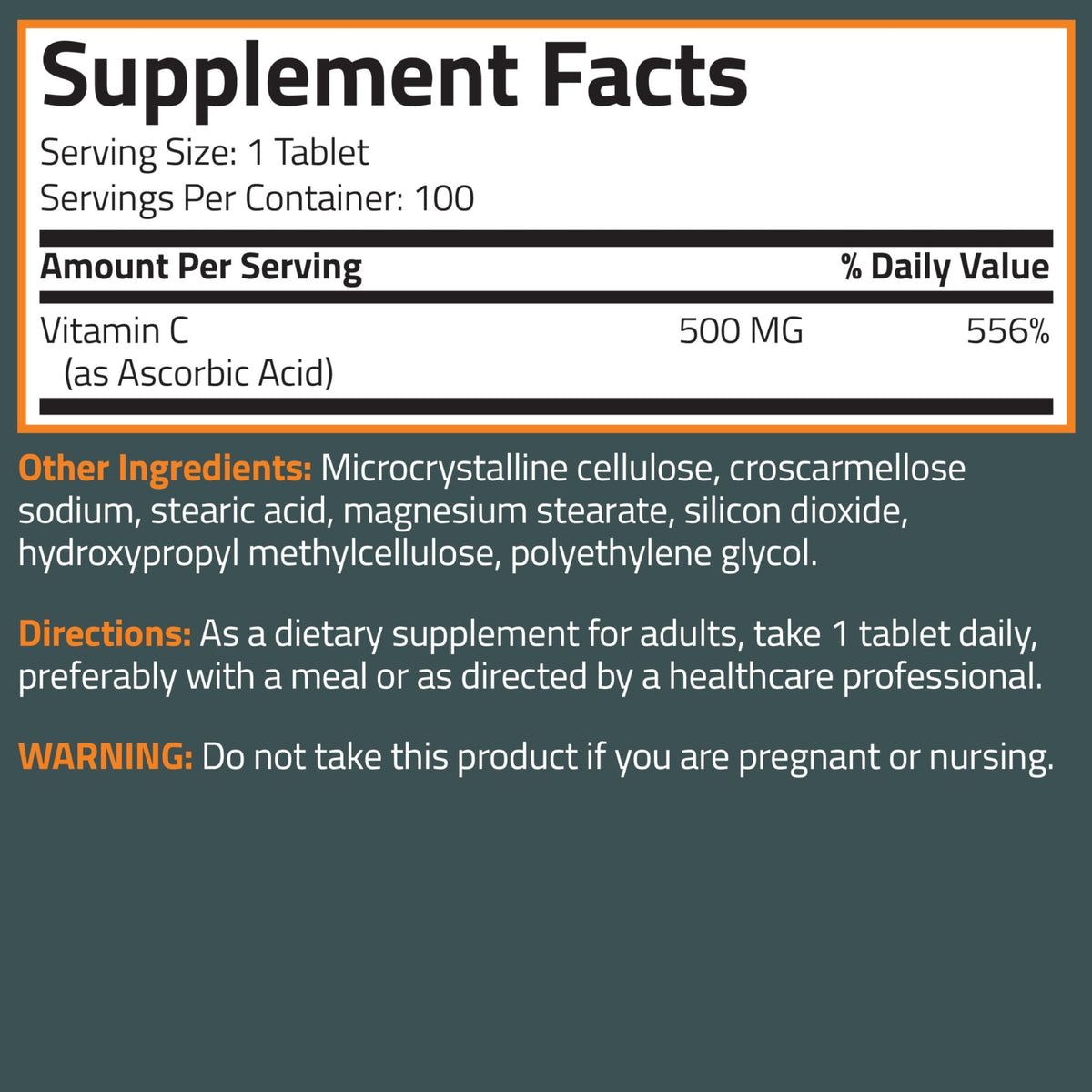 Bronson Vitamin C 500 MG Supports a Healthy Immune System & Antioxidant Protection, Non-GMO, 250 Vegetarian Tablets - FENGGESTORE20