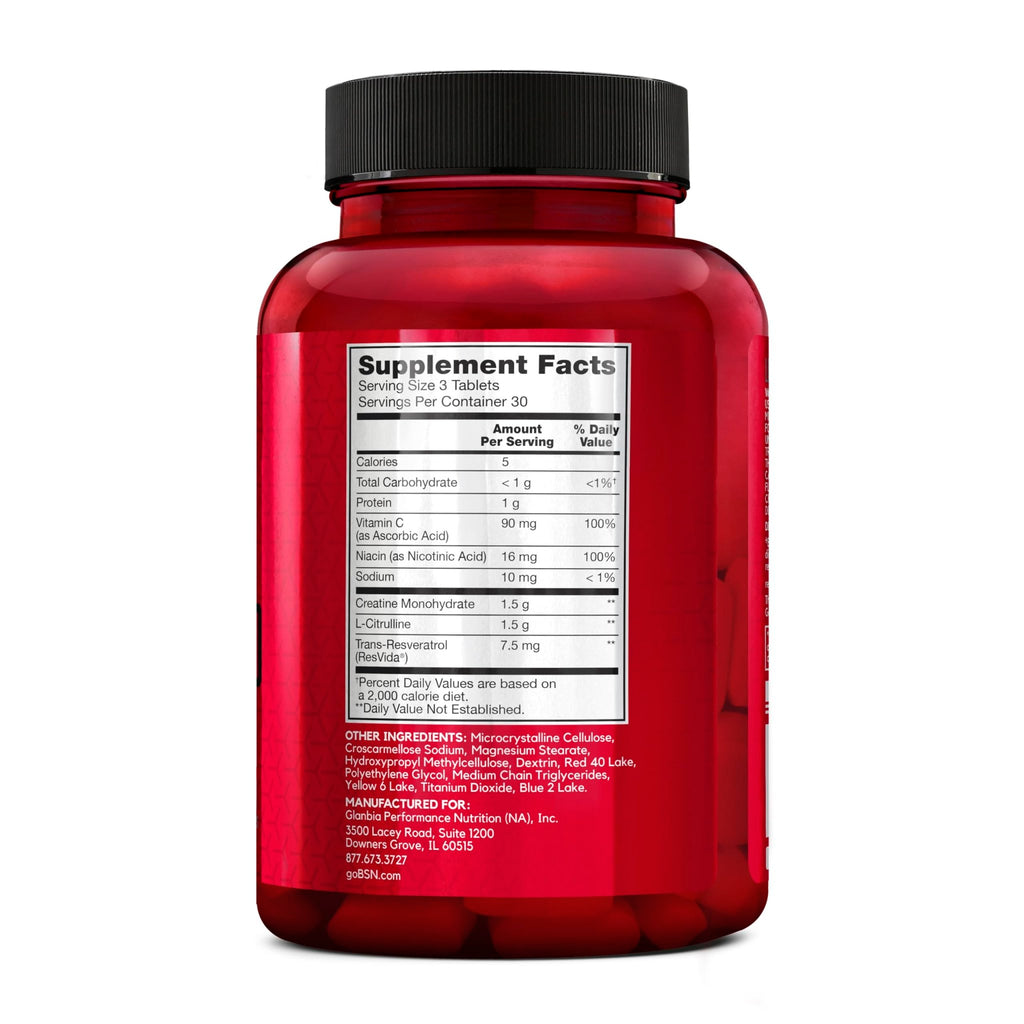BSN NITRIX 2.0, Workout Supplement, Nitric Oxide Precursors, 3g Creatine, 3g L Citrulline, L-Citrulline, Supports Workout Performance, Pumps, Muscle Recovery - FENGGESTORE20