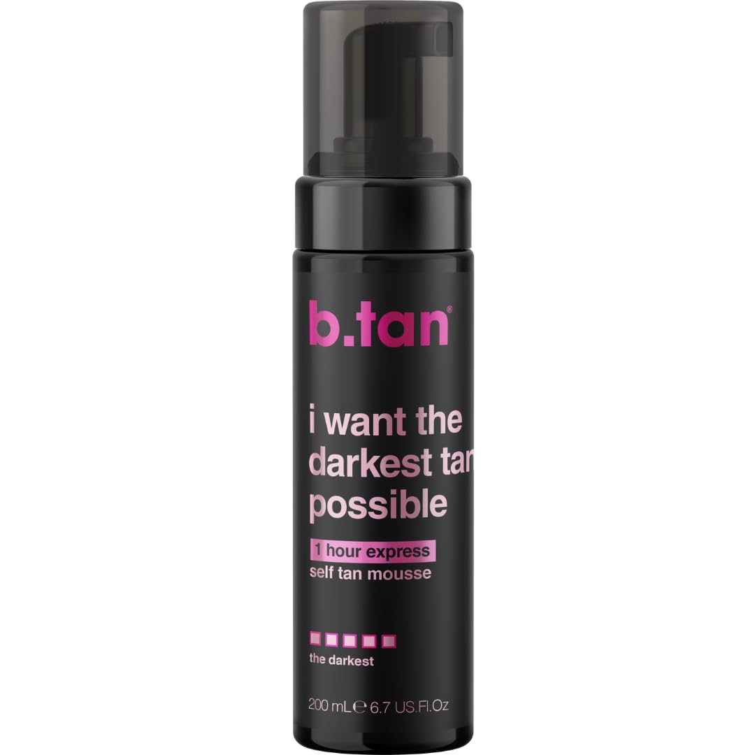 b.tan Ultra Dark Self Tanner Mousse | I Want The Darkest Tan Possible - Fast, 1 Hour Express - FENGGESTORE20