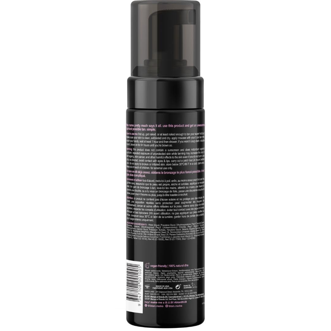 b.tan Ultra Dark Self Tanner Mousse | I Want The Darkest Tan Possible - Fast, 1 Hour Express - FENGGESTORE20