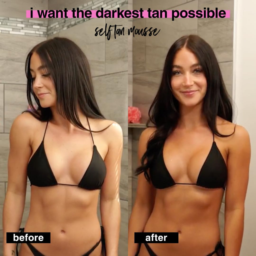 b.tan Ultra Dark Self Tanner Mousse | I Want The Darkest Tan Possible - Fast, 1 Hour Express - FENGGESTORE20