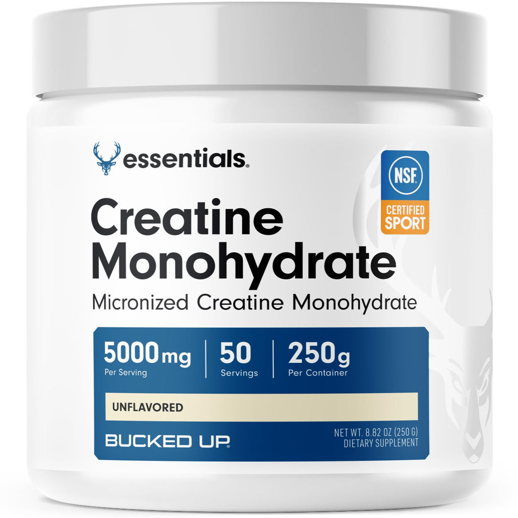 Bucked Up Pure Micronized Creatine Monohydrate for Women and Men - Easy to Mix and Unflavored - 5G Per Serving - FENGGESTORE20