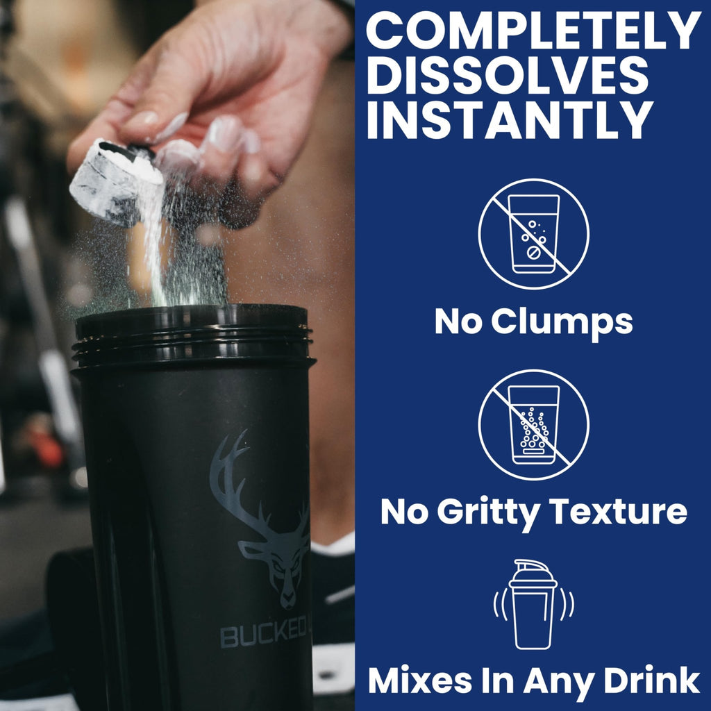 Bucked Up Pure Micronized Creatine Monohydrate for Women and Men - Easy to Mix and Unflavored - 5G Per Serving - FENGGESTORE20