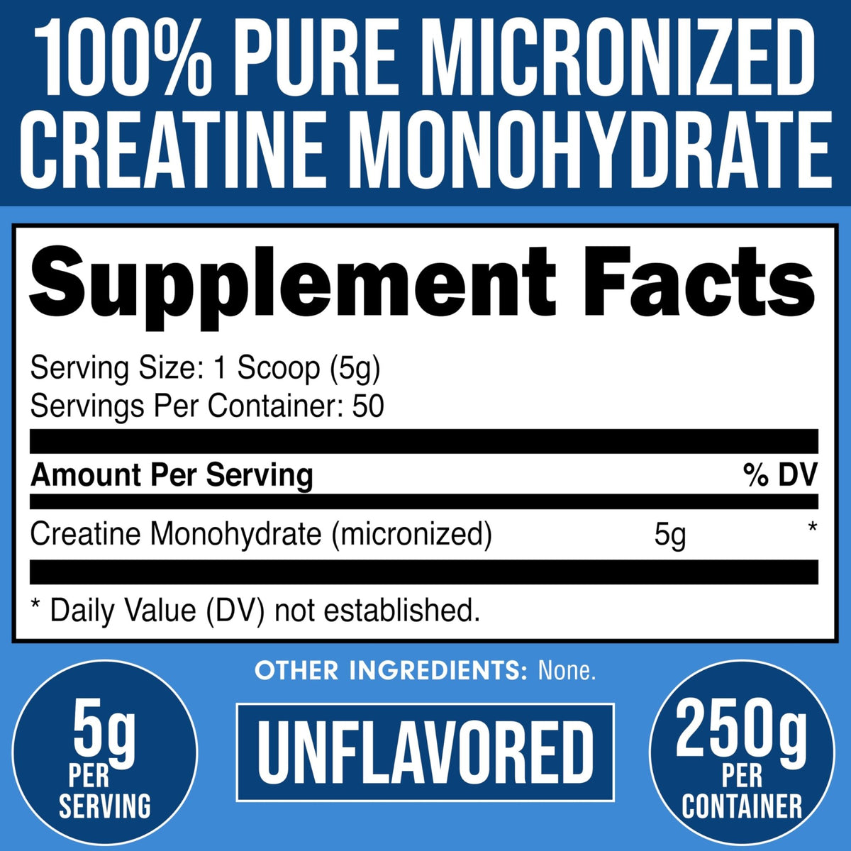 Bucked Up Pure Micronized Creatine Monohydrate for Women and Men - Easy to Mix and Unflavored - 5G Per Serving - FENGGESTORE20
