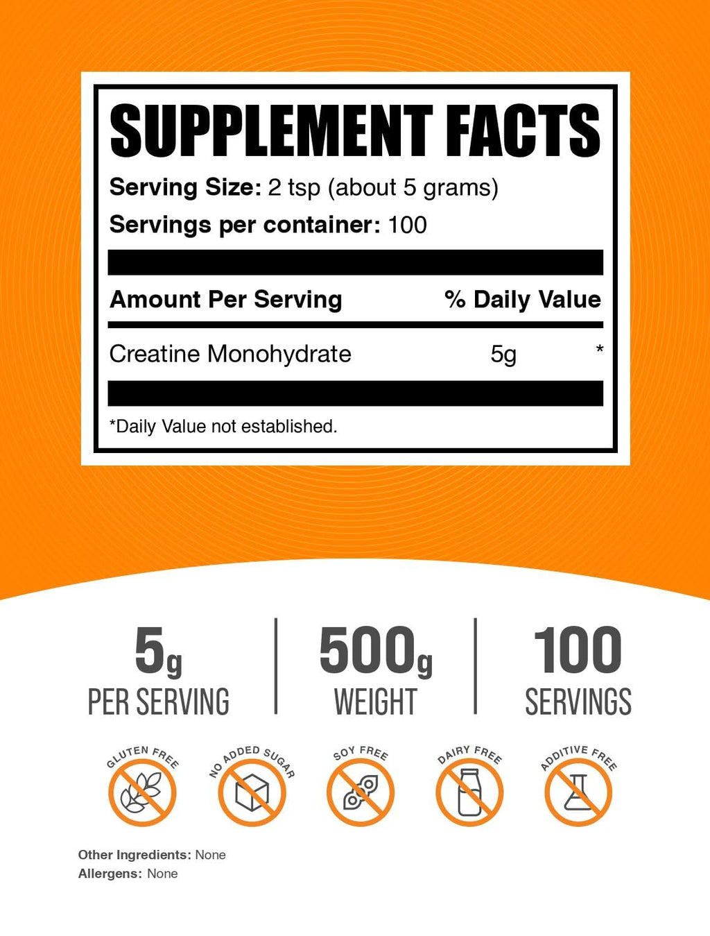 BulkSupplements.com Creatine Monohydrate Powder - Micronized Creatine Powder, Unflavored - Pure & Gluten Free, 5g per Serving, 500g (1.1 lbs) (Pack of 1) - FENGGESTORE20