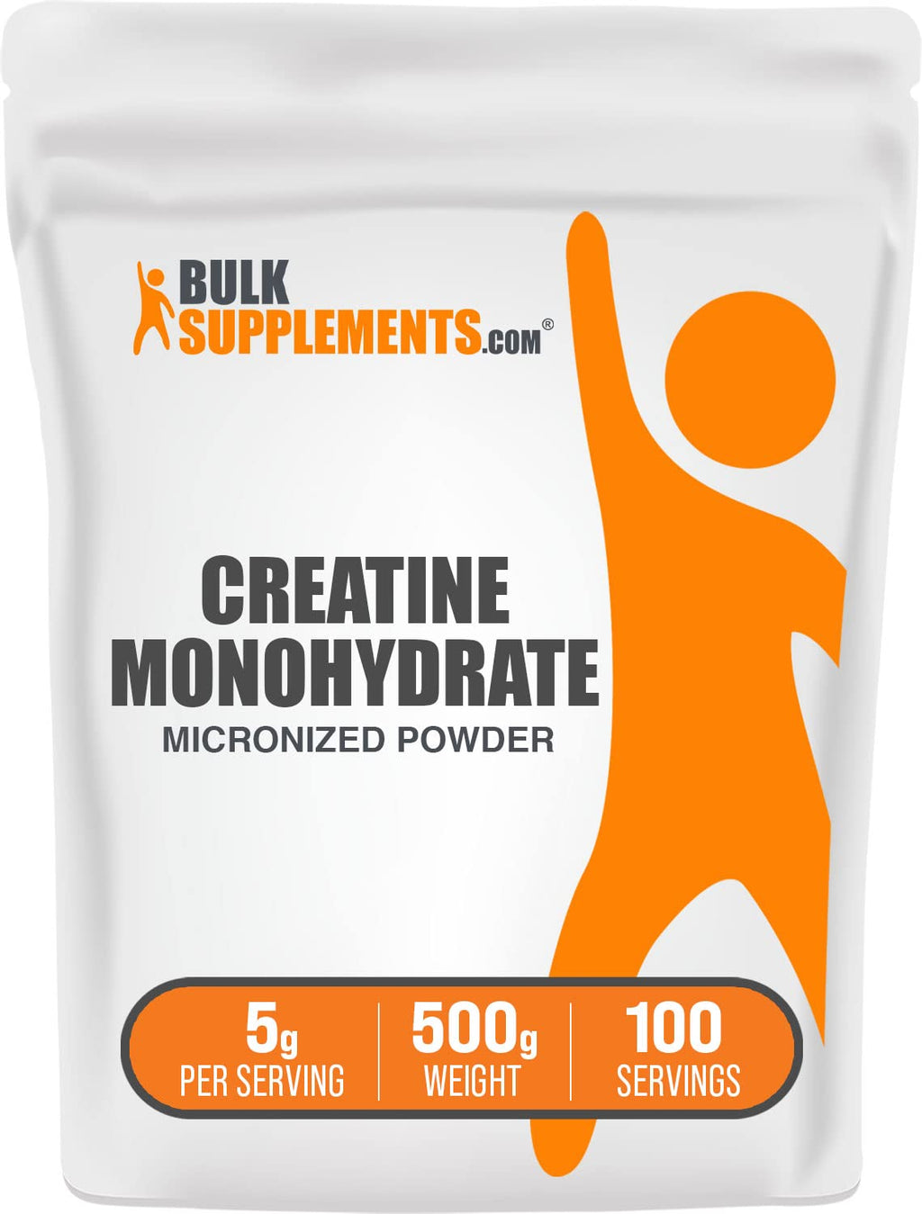 BulkSupplements.com Creatine Monohydrate Powder - Micronized Creatine Powder, Unflavored - Pure & Gluten Free, 5g per Serving, 500g (1.1 lbs) (Pack of 1) - FENGGESTORE20