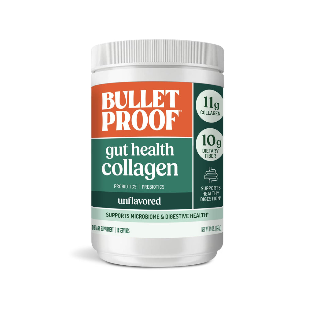 Bulletproof Unflavored Gut Health Collagen Protein, 14 Ounces, 10g Grass-Fed Collagen Peptides for Gut, Skin, Bone and Joint Support - FENGGESTORE20