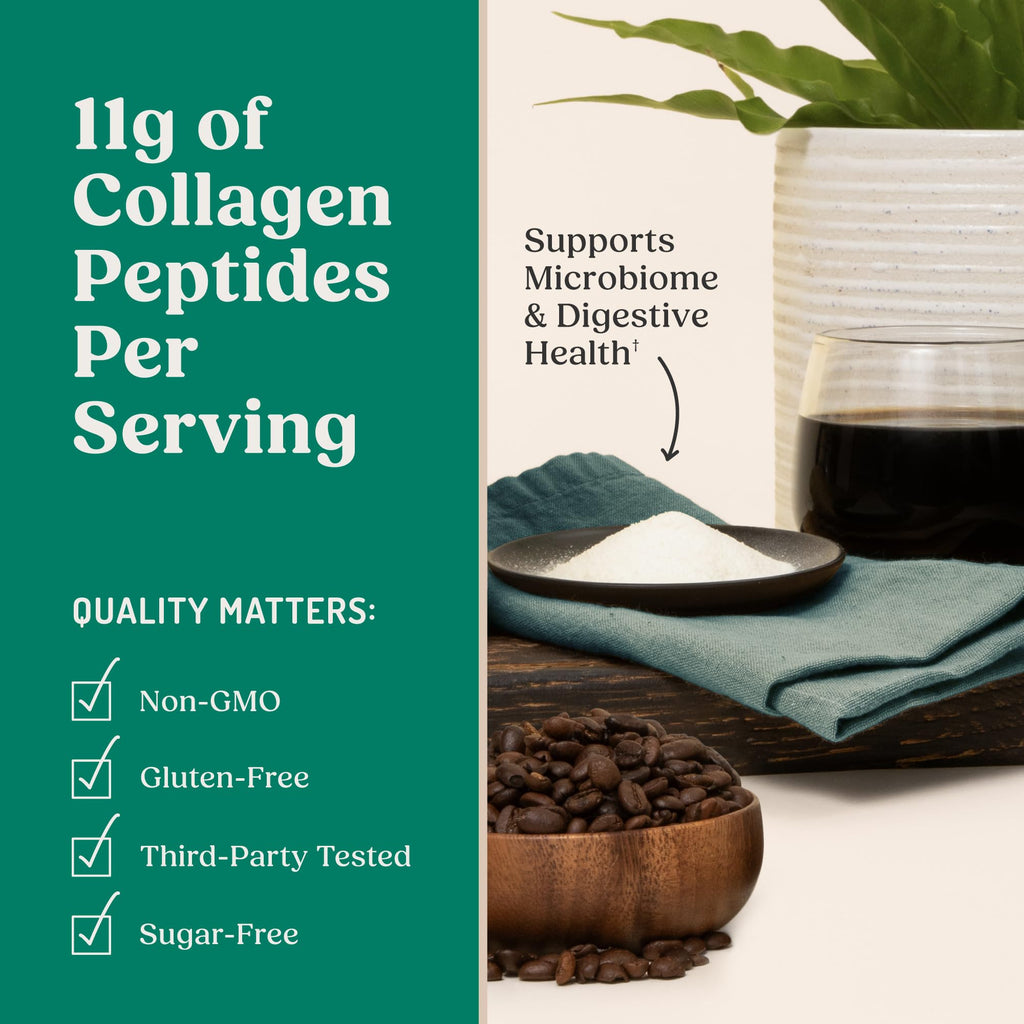 Bulletproof Unflavored Gut Health Collagen Protein, 14 Ounces, 10g Grass-Fed Collagen Peptides for Gut, Skin, Bone and Joint Support - FENGGESTORE20