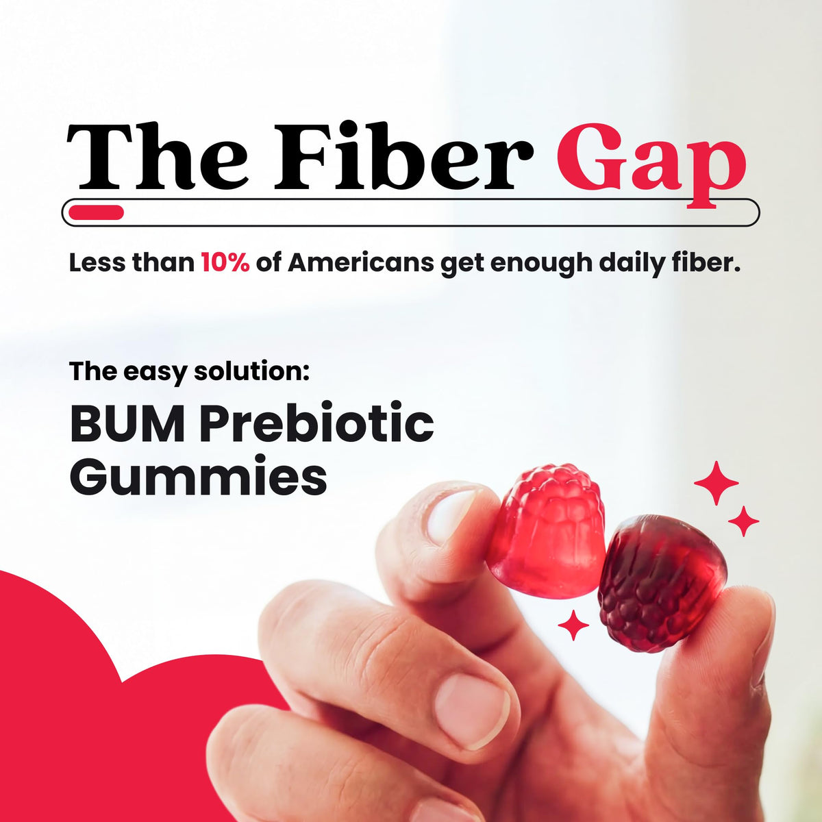 Bum Prebiotic Fiber Supplement for Men - Chicory Root Inulin Prebiotic Fiber Gummies for Men for Peachy Digestive Health, Regularity & Boating Relief - FENGGESTORE20