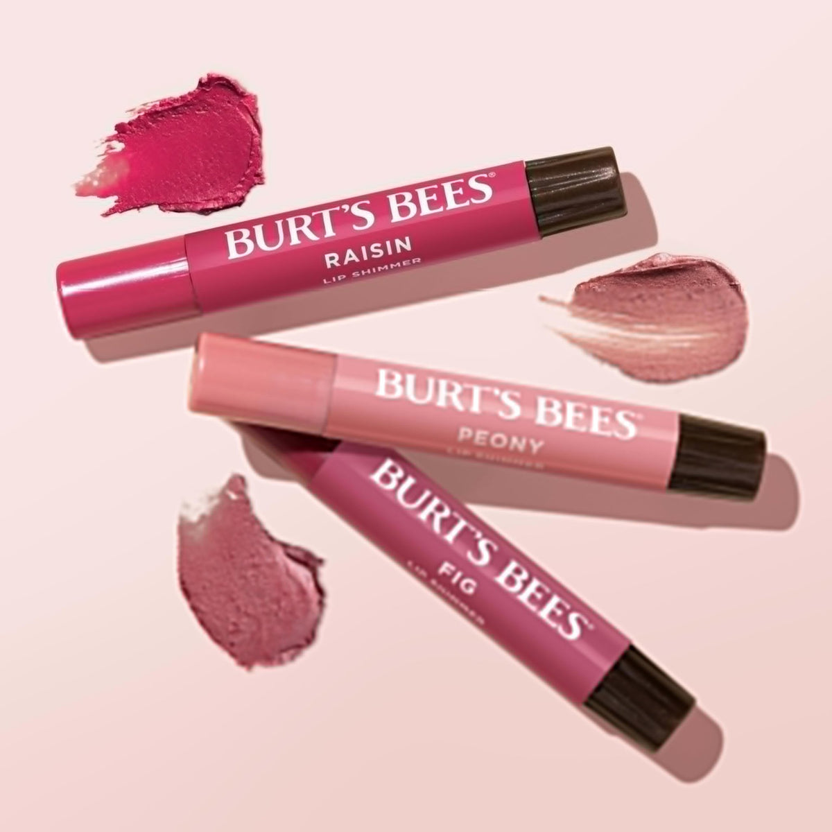 Burt's Bees Easter Basket Stuffers, Lip Shimmer Nude Collection, Tinted Lip Balm, Moisturizing for All Day Hydration with Natural Glowy Finish - FENGGESTORE20