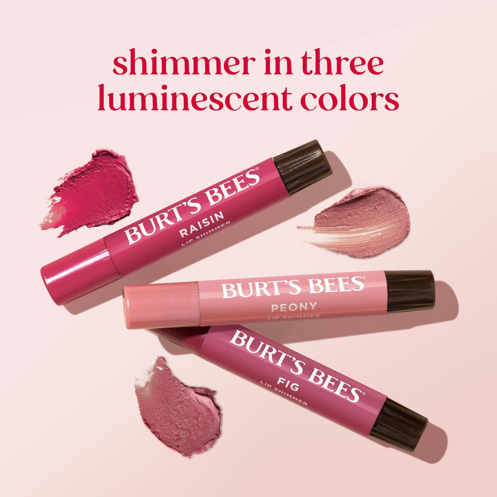 Burt's Bees Easter Basket Stuffers, Lip Shimmer Nude Collection, Tinted Lip Balm, Moisturizing for All Day Hydration with Natural Glowy Finish - FENGGESTORE20