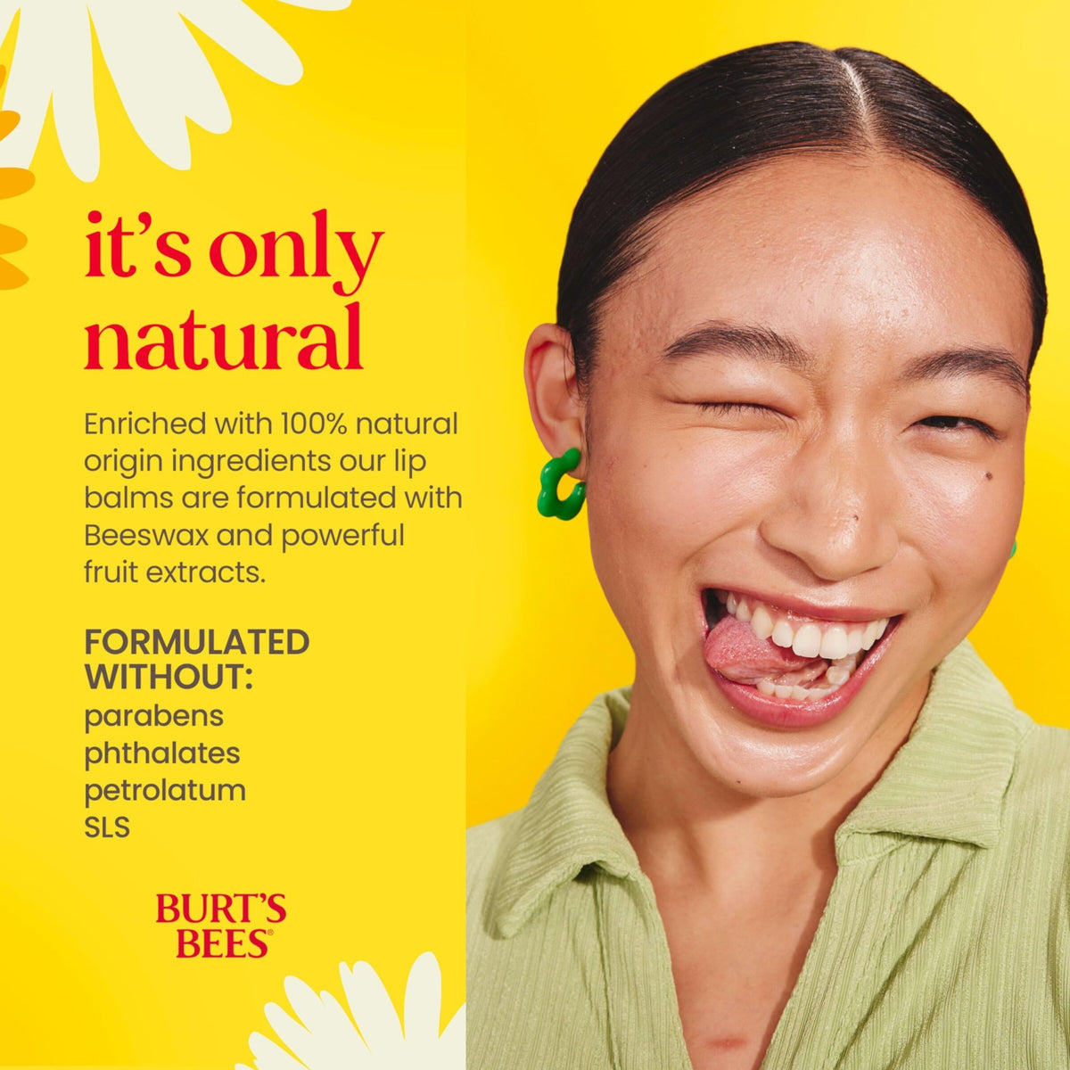 Burt's Bees Lip Balm - Original Beeswax, Lip Moisturizer With Responsibly Sourced Beeswax - FENGGESTORE20