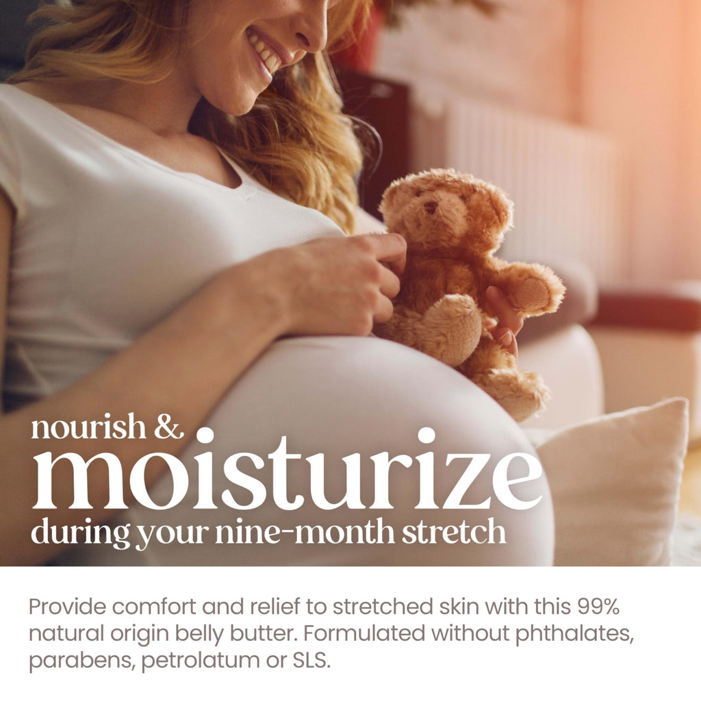 Burt's Bees Mama Belly Butter Stretch Mark Cream for Pregnancy Massages Body & Reduces Scar Appearance, Prenatal & Postnatal Tummy Skin Care - FENGGESTORE20