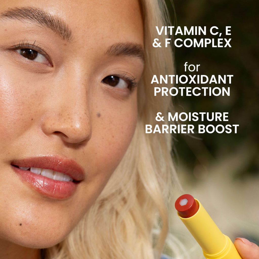 Burt’s Bees Tinted Boosted Balm, Misty Mauve, Hydrating Tinted Lip Balm with Vitamin C, E, and F Core, 24 Hour Lip Moisturizer with Responsibly Sourced Beeswax, 100% Natural Origin, 1 Count, 0.16oz - FENGGESTORE20