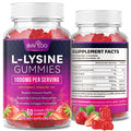 BVIVLOO L-Lysine 1000mg Gummies for Immune Support & Skin Health - High Potency Vegan Gummies, Sugar-Free, Natural Berry Flavor, Gluten-Free Chewable Supplement - FENGGESTORE20