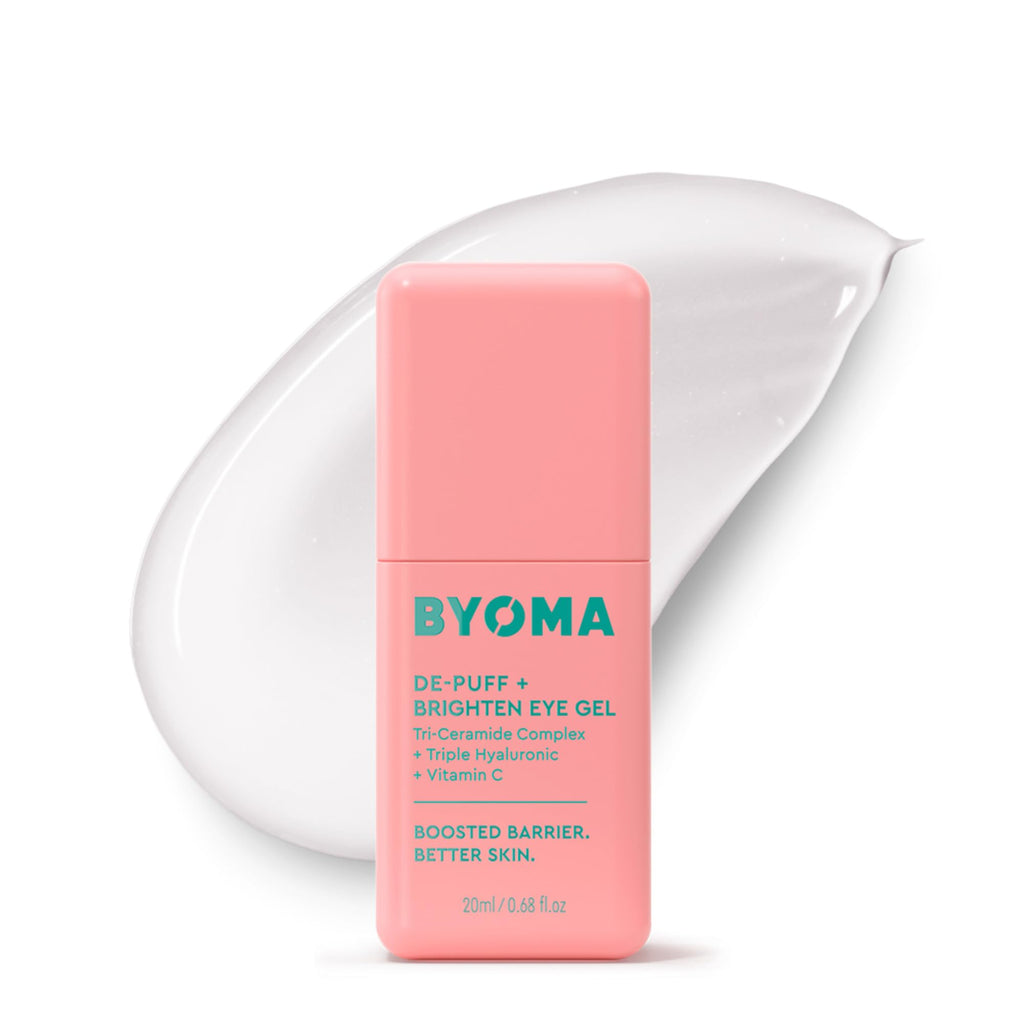 BYOMA De-Puff + Brighten Eye Gel - Lightweight Gel Eye Cream for Dark Circles, Puffiness & Wrinkles - Under Eye Cream - FENGGESTORE20