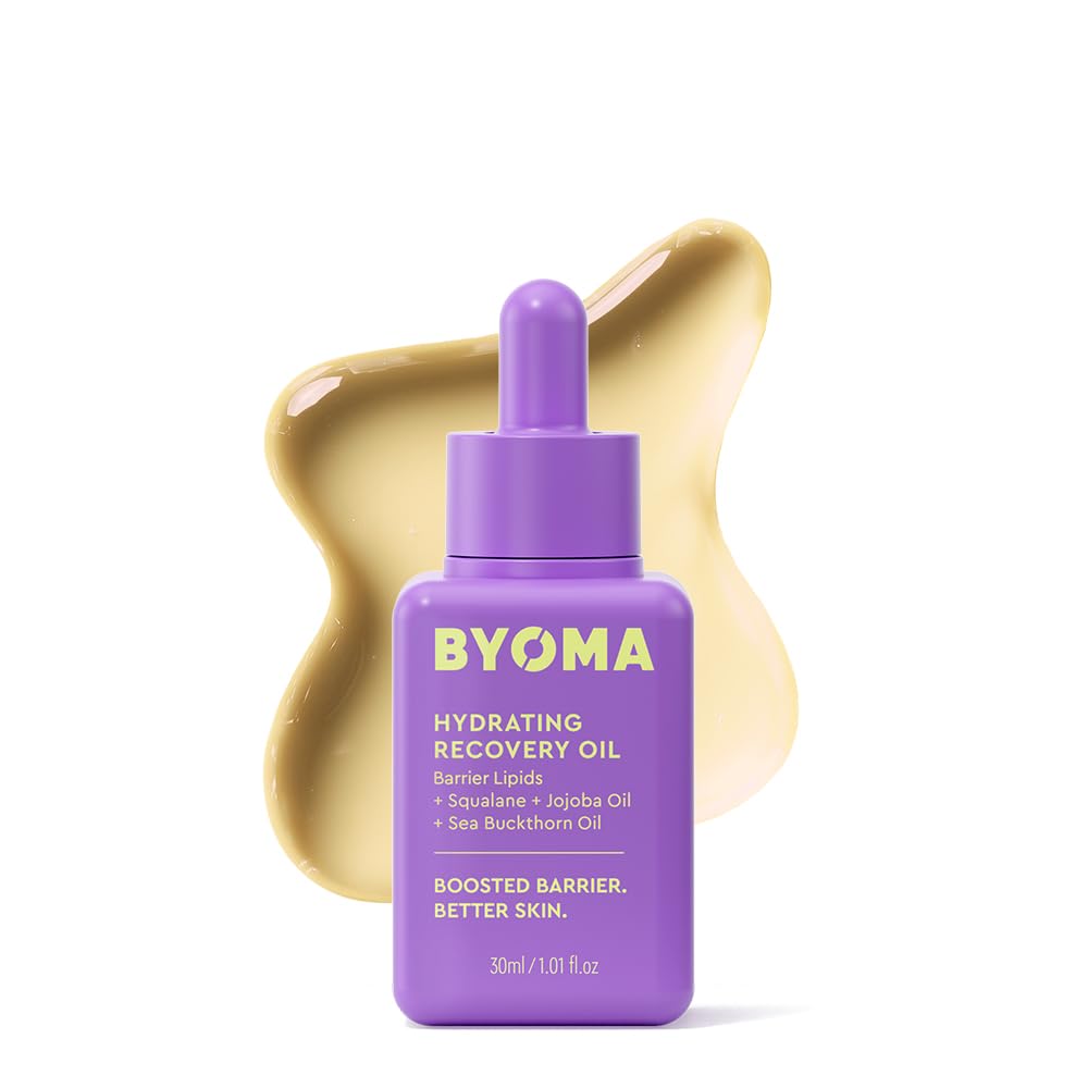 BYOMA Hydrating Recovery Oil - Luxury Face Oil with Squalane, Jojoba Oil & Seabuckthorn Oil - Instant Radiant and Glowy Skin - FENGGESTORE20