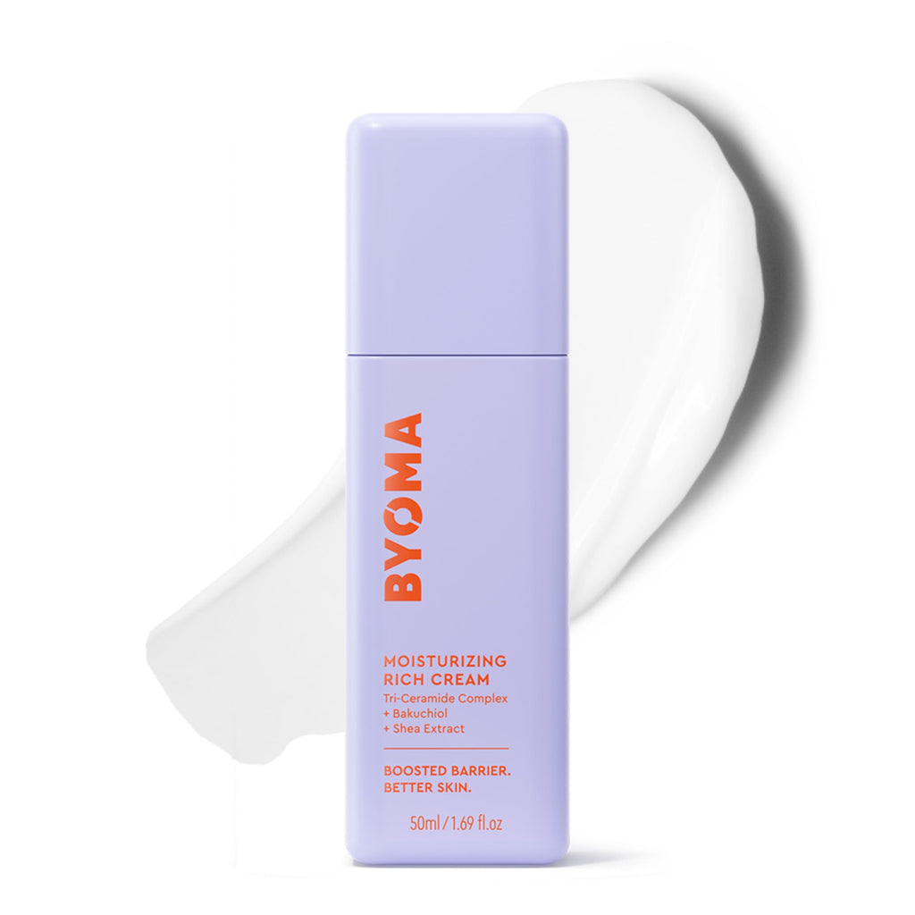 BYOMA Moisturizing Rich Cream - Barrier Repair Cream Face Lotion with Bakuchiol & Shea Extract - Ceramide Face Moisturizer for Dry Skin - FENGGESTORE20
