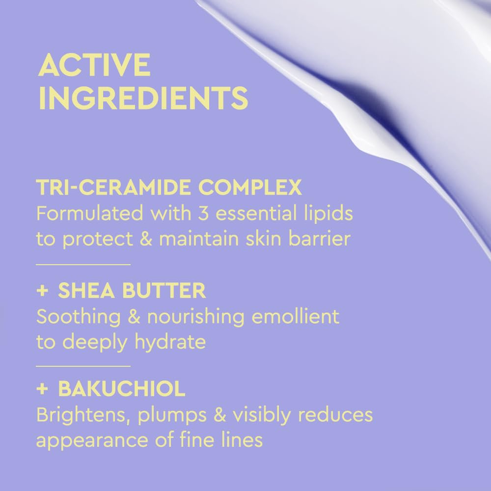 BYOMA Moisturizing Rich Cream - Barrier Repair Cream Face Lotion with Bakuchiol & Shea Extract - Ceramide Face Moisturizer for Dry Skin - FENGGESTORE20