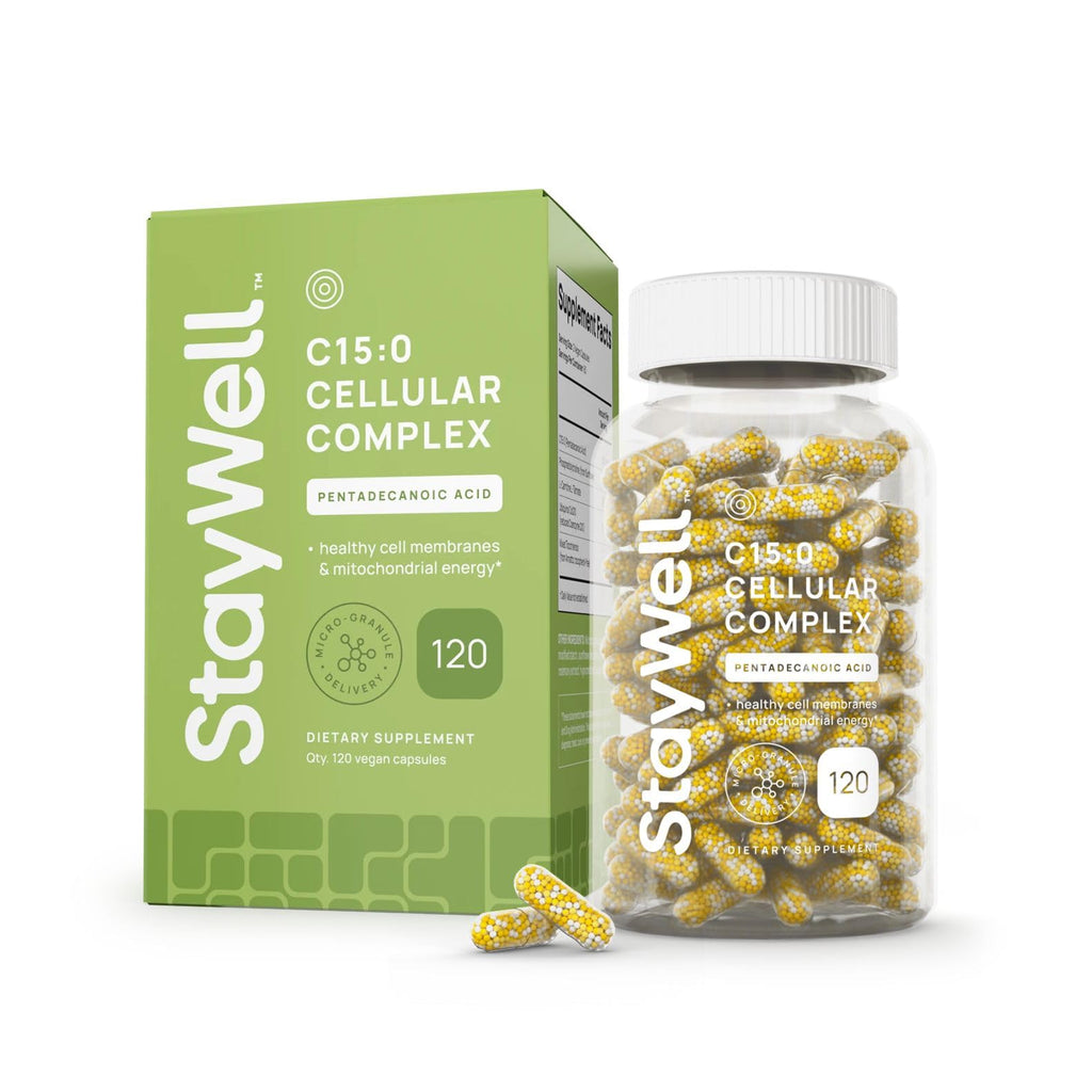 C15:0 Pentadecanoic Acid Supplement | Longevity, Cellular & Membrane Support, Micro-Granule Enhanced Absorption, Phosphatidylcholine, L-Carnitine, - FENGGESTORE20
