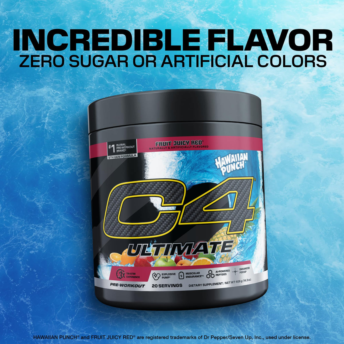 C4 Ultimate Pre Workout Powder - Sugar Free Preworkout Energy Supplement for Men & Women - 300mg Caffeine + TeaCrine + Dynamine + Creatine - FENGGESTORE20