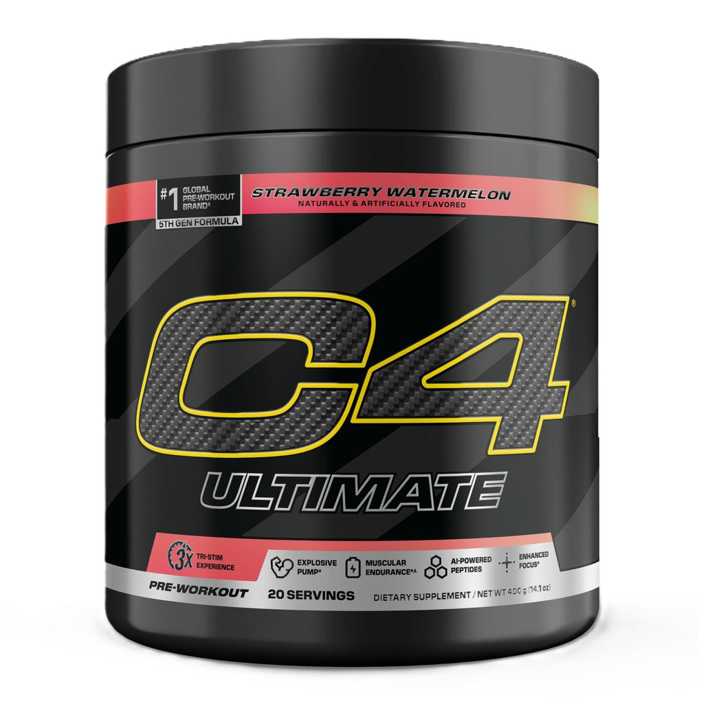 C4 Ultimate Pre Workout Powder Watermelon - Sugar Free Preworkout Energy Supplement for Men & Women - 300mg Caffeine + 3.2g Beta Alanine - FENGGESTORE20