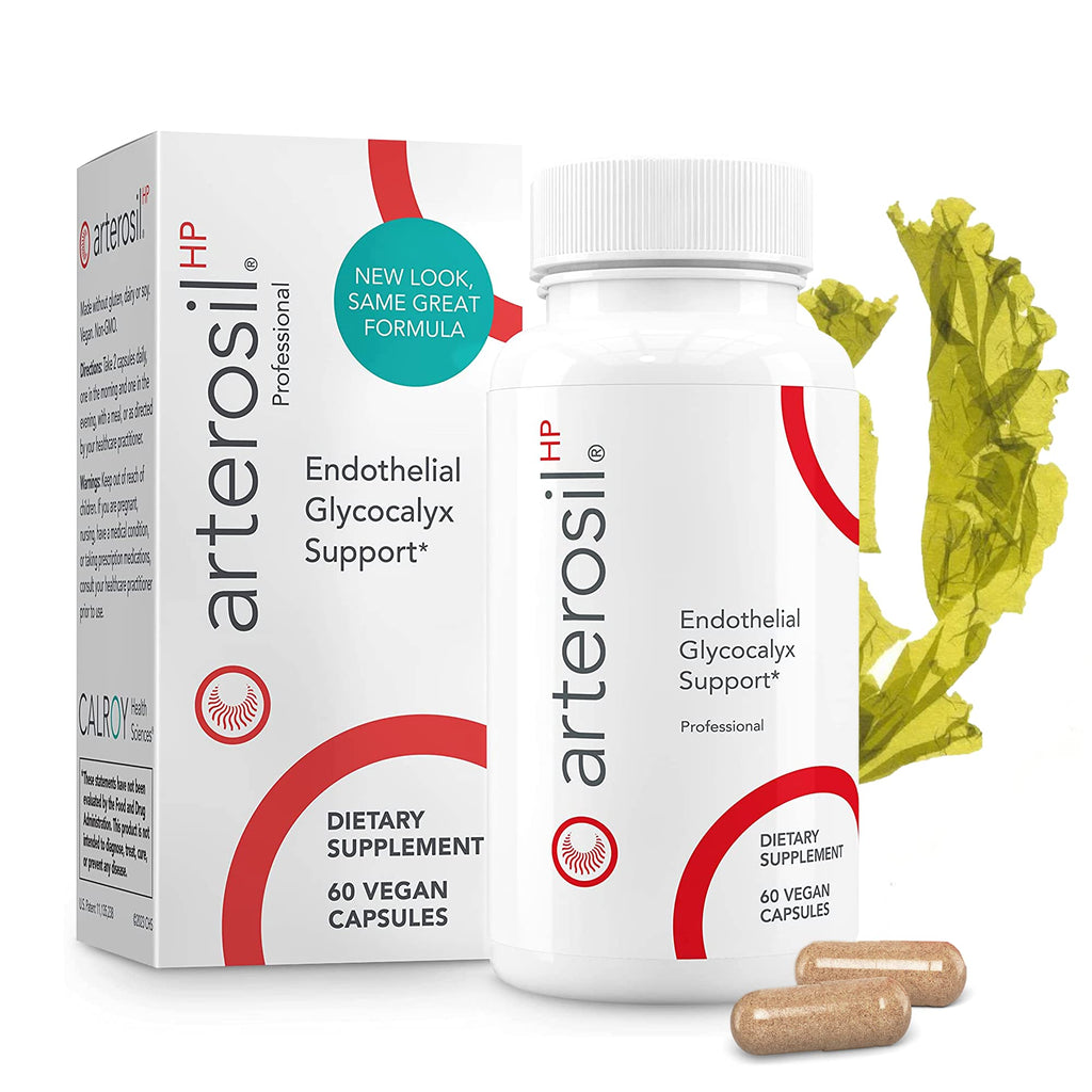 Calroy Health Sciences Arterosil HP Professional - Endothelial Glycocalyx Support - Heart Health Support - Artery Health Support - Circulation Support – MonitumRS® Rhamnan Sulfate - Monostroma Nitidum - FENGGESTORE20