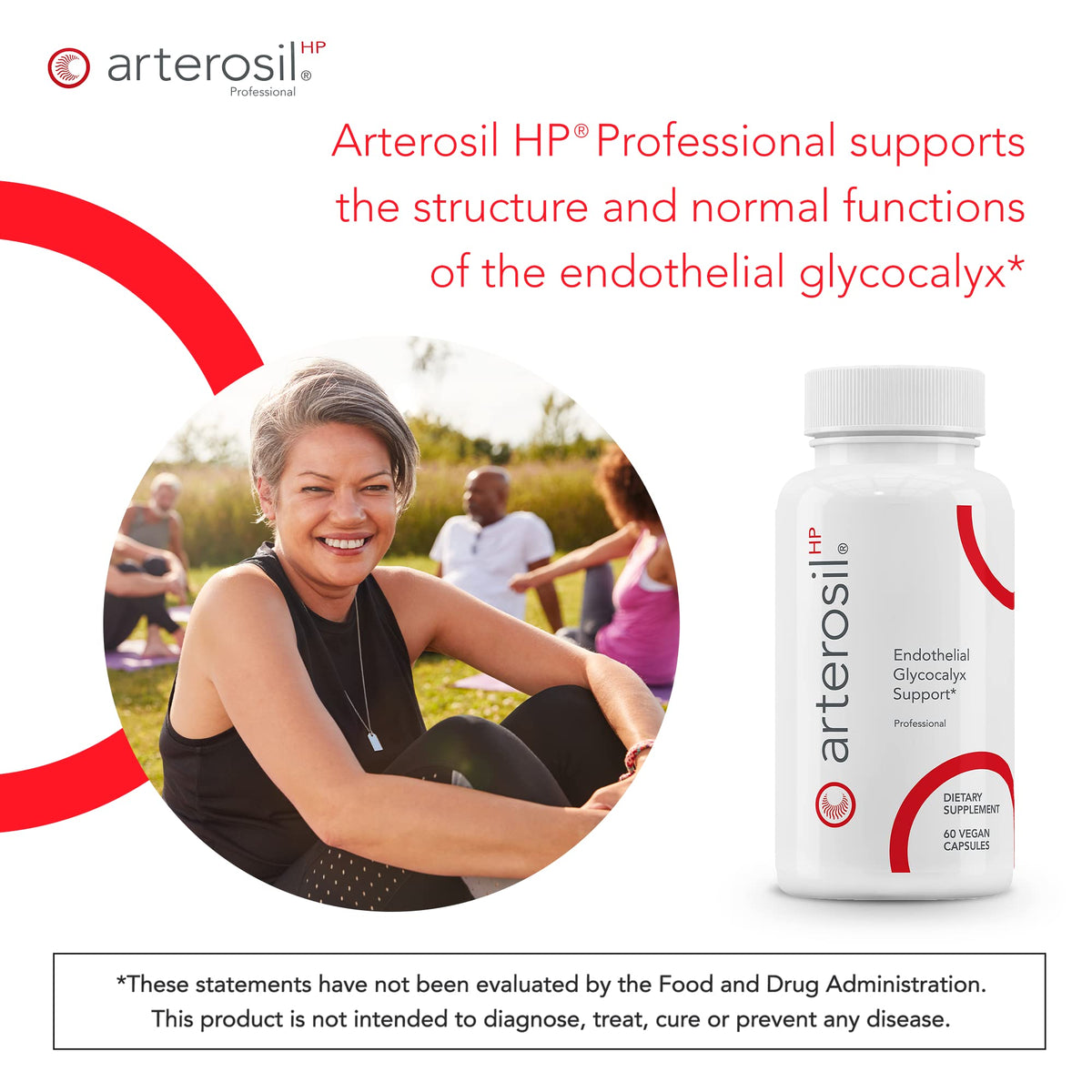 Calroy Health Sciences Arterosil HP Professional - Endothelial Glycocalyx Support - Heart Health Support - Artery Health Support - Circulation Support – MonitumRS® Rhamnan Sulfate - Monostroma Nitidum - FENGGESTORE20