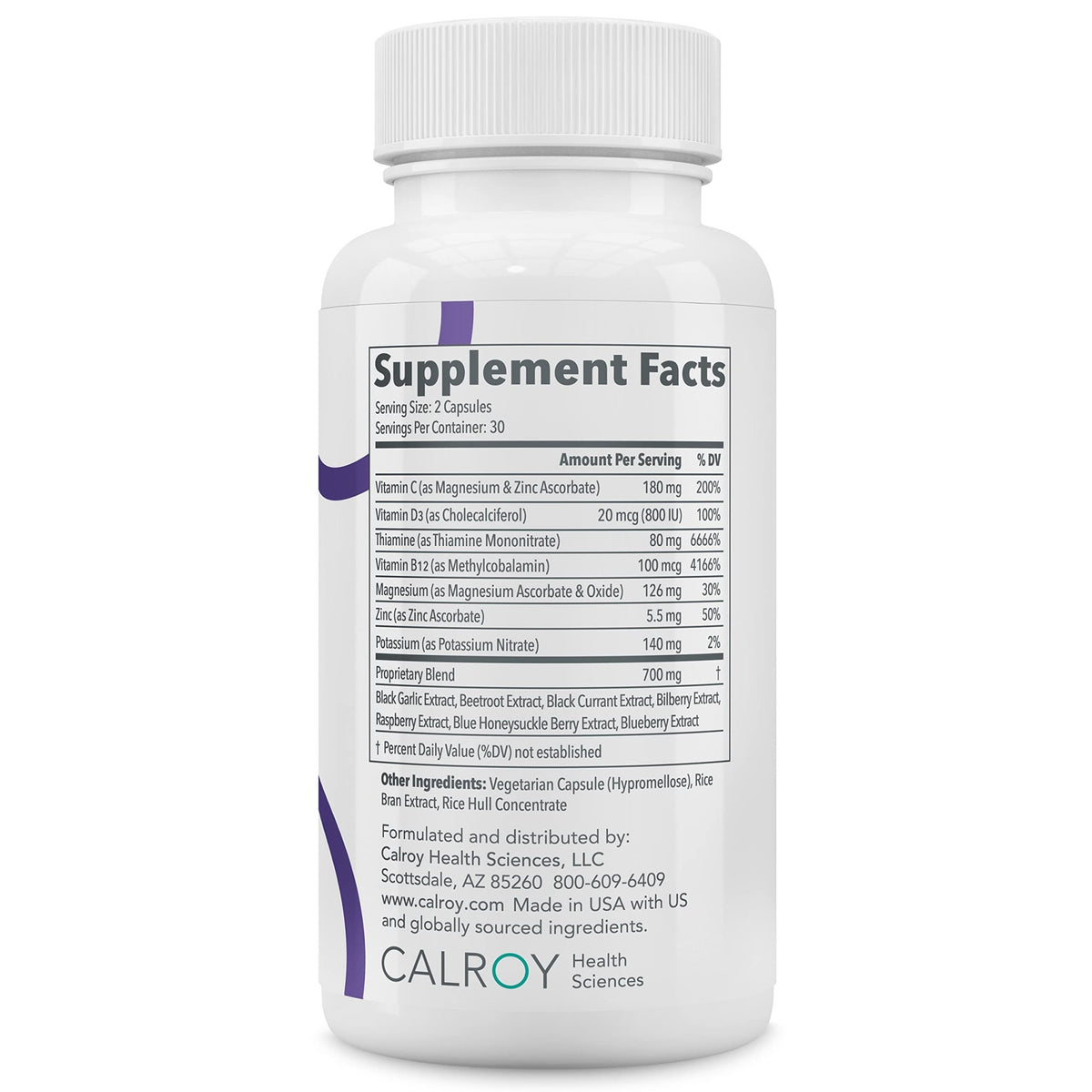 Calroy Health Sciences Vascanox HP - Next Generation Nitric Oxide Support - Up to 24 Hours on Single dose*+ - FENGGESTORE20