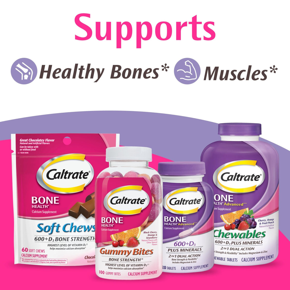 Caltrate Minis 600 Plus D3 Plus Minerals Calcium and Vitamin D Supplement Tablets, Bone Health and Mineral Supplement for Adults - 150 Count - FENGGESTORE20
