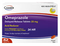 Camber Omeprazole 20mg Delayed-Release Tablets, Heartburn and Acid Reducer Reflux Medicine (42 Count) - FENGGESTORE20
