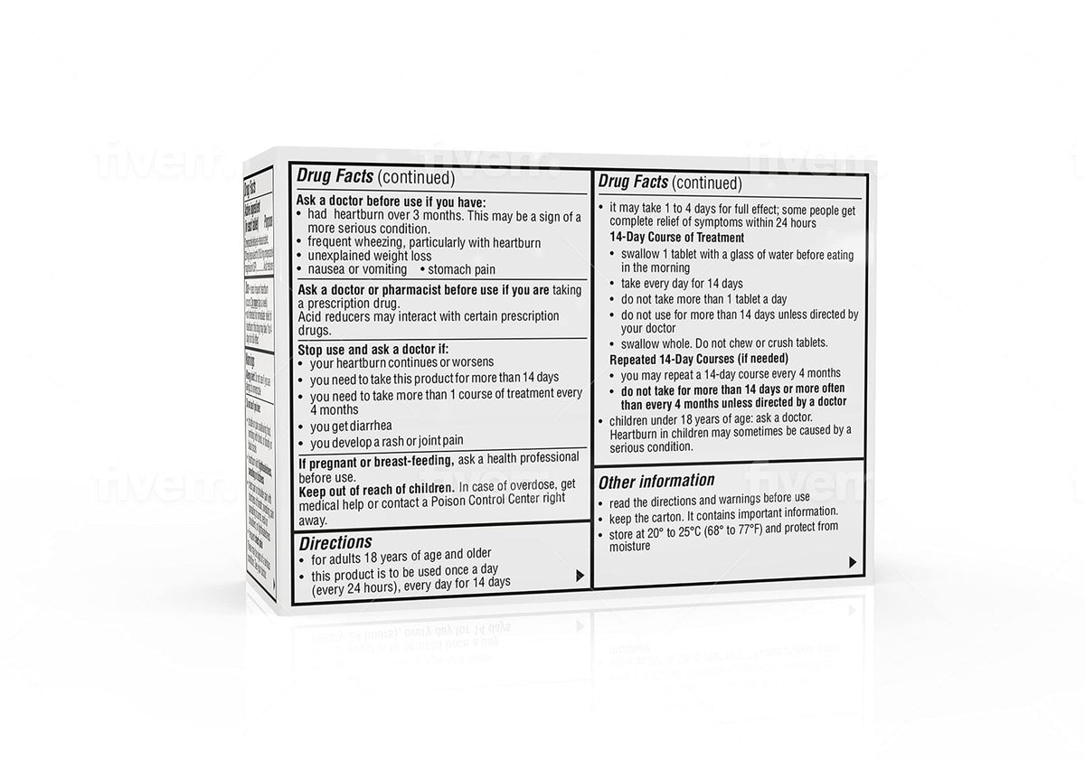 Camber Omeprazole 20mg Delayed-Release Tablets, Heartburn and Acid Reducer Reflux Medicine (42 Count) - FENGGESTORE20