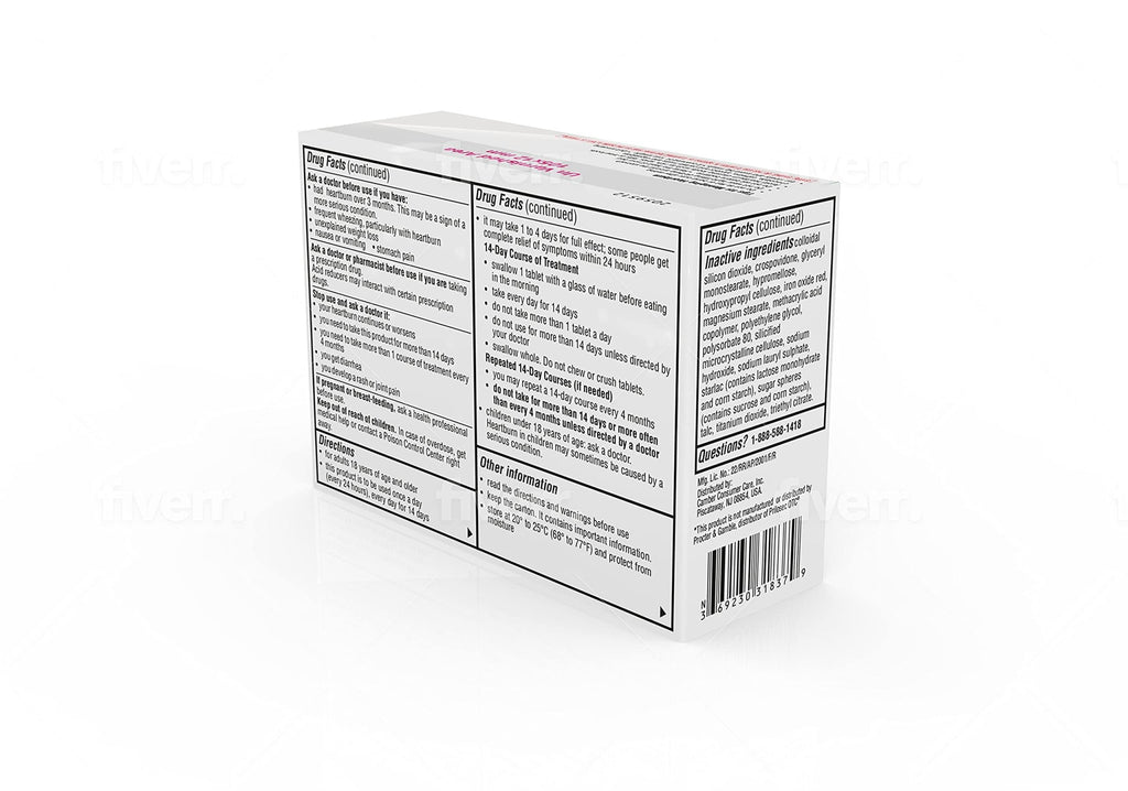 Camber Omeprazole 20mg Delayed-Release Tablets, Heartburn and Acid Reducer Reflux Medicine (42 Count) - FENGGESTORE20