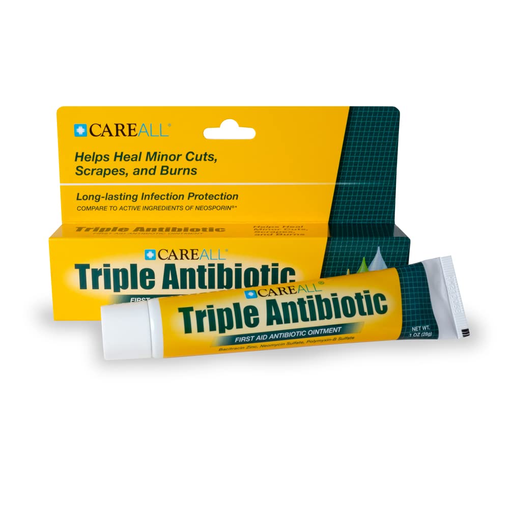 CareAll Triple Antibiotic Ointment 1.0 oz (4 Pack), First Aid Ointment for Minor Scrapes, Cuts, and Burns to Help Prevent Infection, Compare to The Active Ingredients of The Leading Brand - FENGGESTORE20