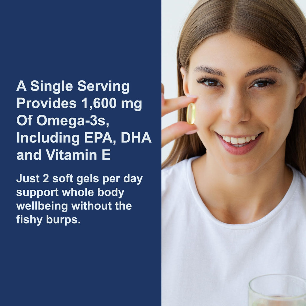 Carlson - Elite Omega-3 Gems, 1600 mg Omega-3 Fatty Acids Including EPA and DHA, Norwegian, Wild-Caught Fish Oil Supplement, Sustainably Sourced Omega - FENGGESTORE20