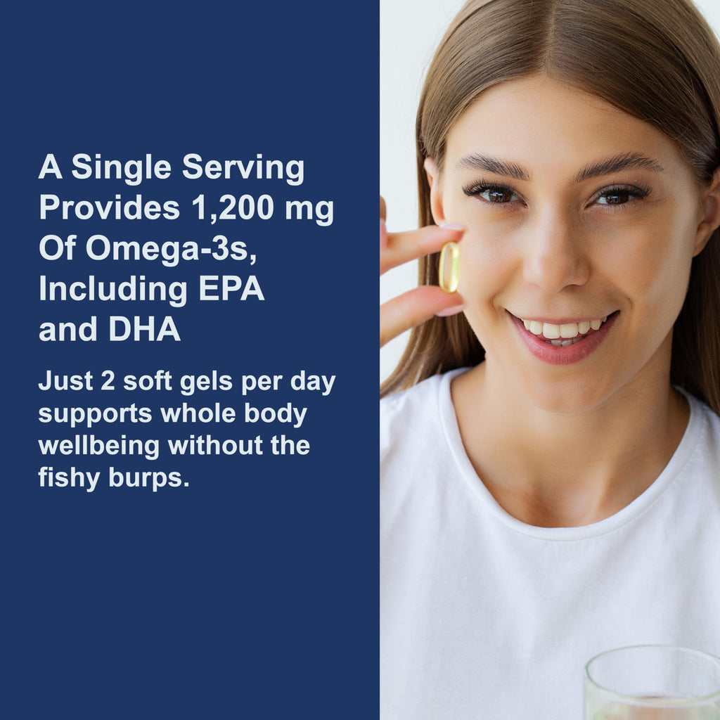 Carlson - Super Omega-3 Gems, 1200 mg Omega-3 Fatty Acids with EPA and DHA, Wild-Caught Norwegian Supplement, Sustainably Sourced Fish Oil Capsules, - FENGGESTORE20