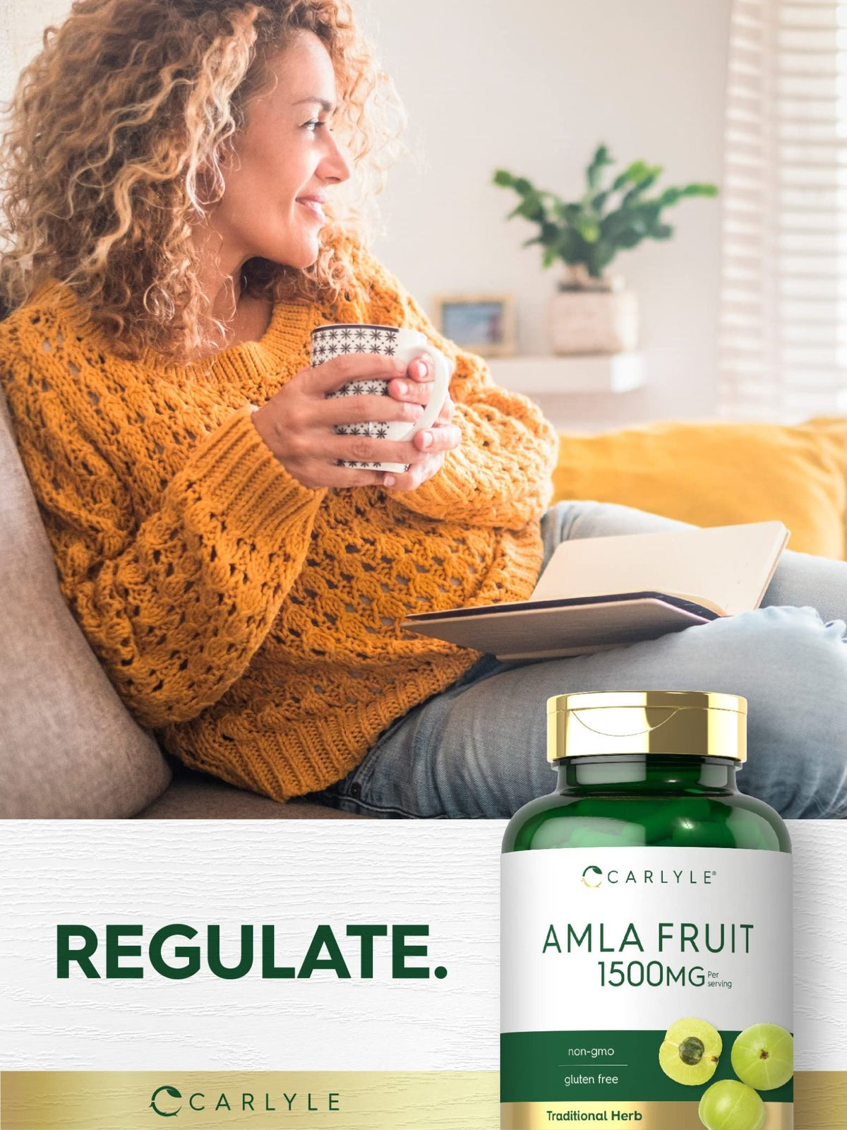 Carlyle Amla Capsules 1500mg | 120 Count | Amalaki Fruit | Herbal Extract Supplement | Non-GMO and Gluten Free - FENGGESTORE20