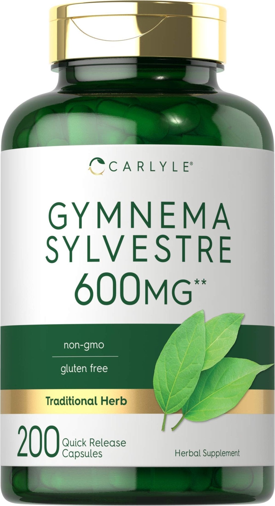 Carlyle Gymnema Sylvestre Capsules | 200 Count | Non-GMO and Gluten Free Supplement - FENGGESTORE20