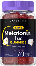 Carlyle Kids Melatonin Gummies | 1 mg 70 Count | Fruit Flavor Gummy | Vegan, Non-GMO, Gluten Free - FENGGESTORE20